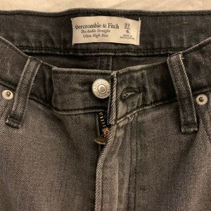 Abercrombie ankle straight ultra high rise jeans